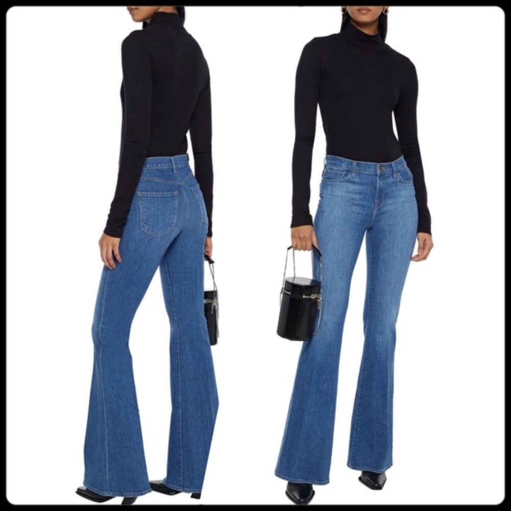 🚫SOLD! DO NOT BUY👖|•J BRAND•| Valentina Flare Bottom Jeans in Sail 👖 - Picture 7 of 16
